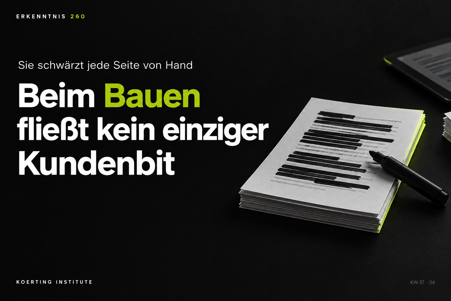 Wer baut, gibt noch keine Daten her