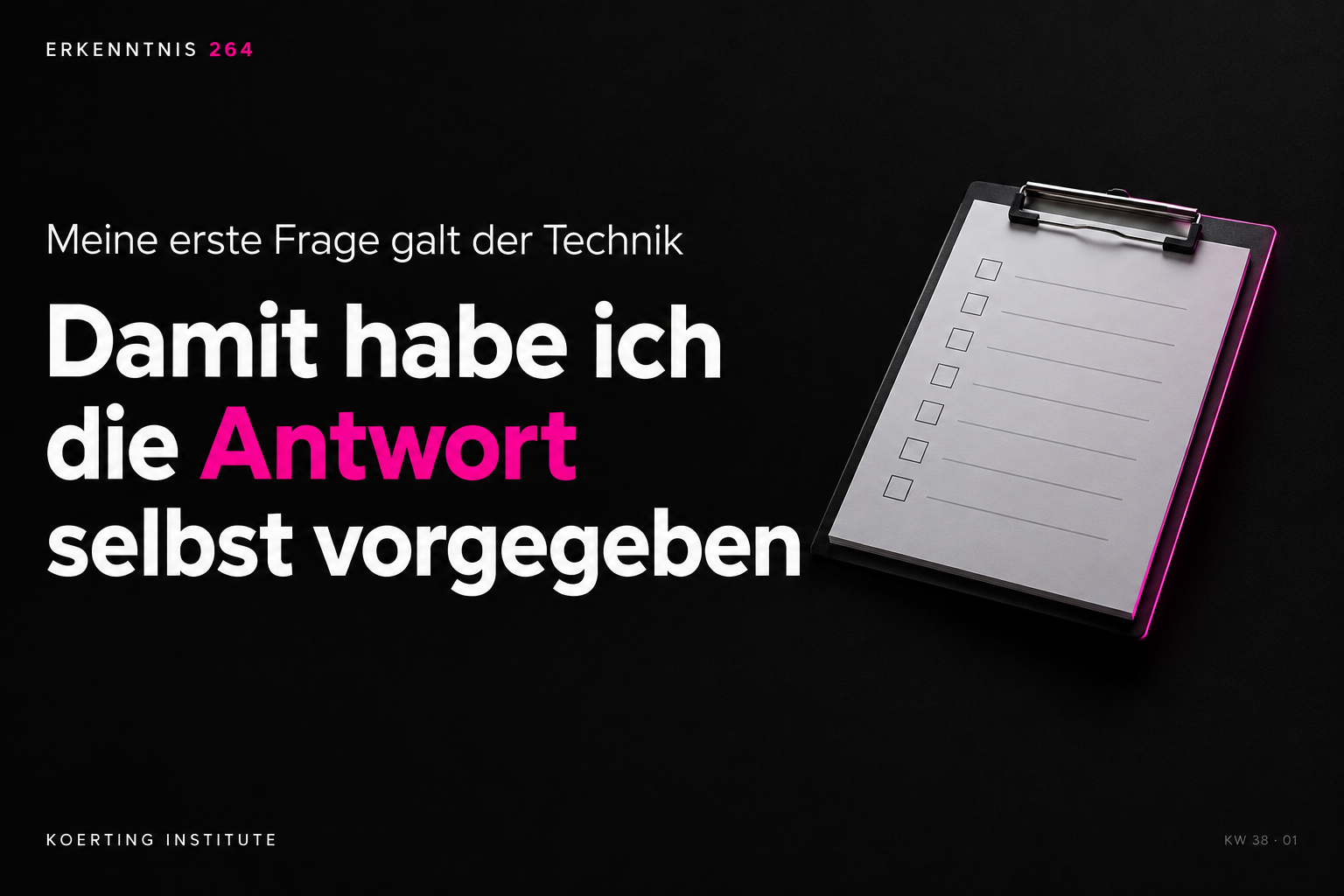 Willst du Beratung oder willst du Bestätigung?