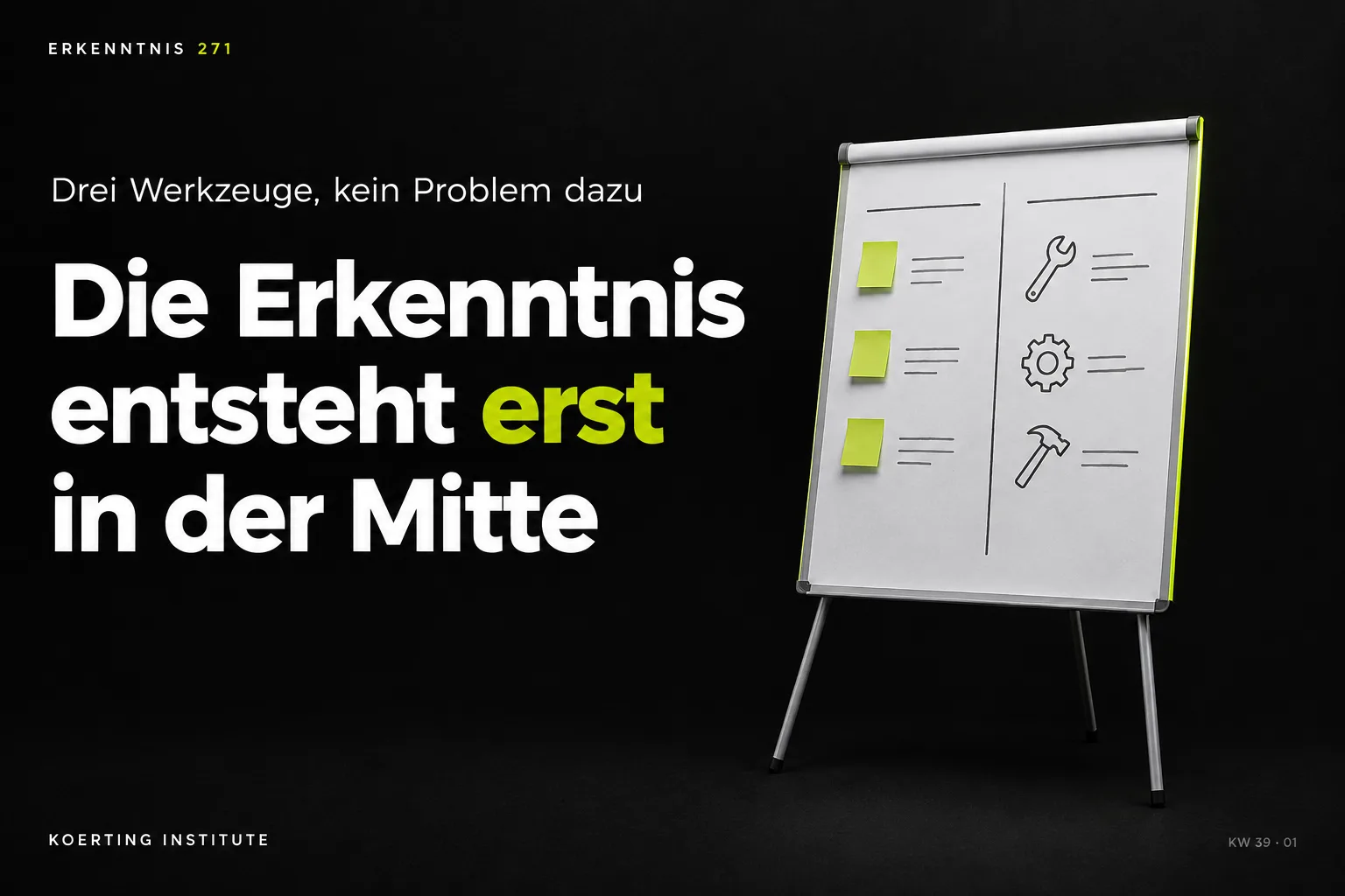 Woher willst du wissen, was du lösen kannst?