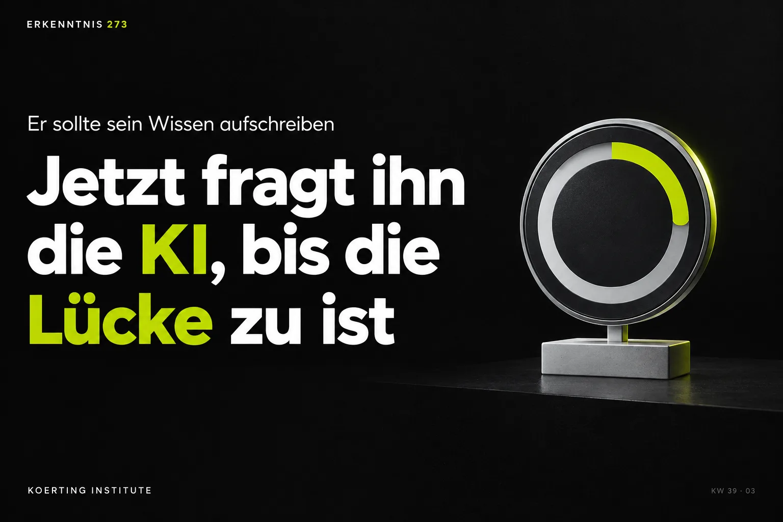 Die KI misst die Wissenslücke in Prozent