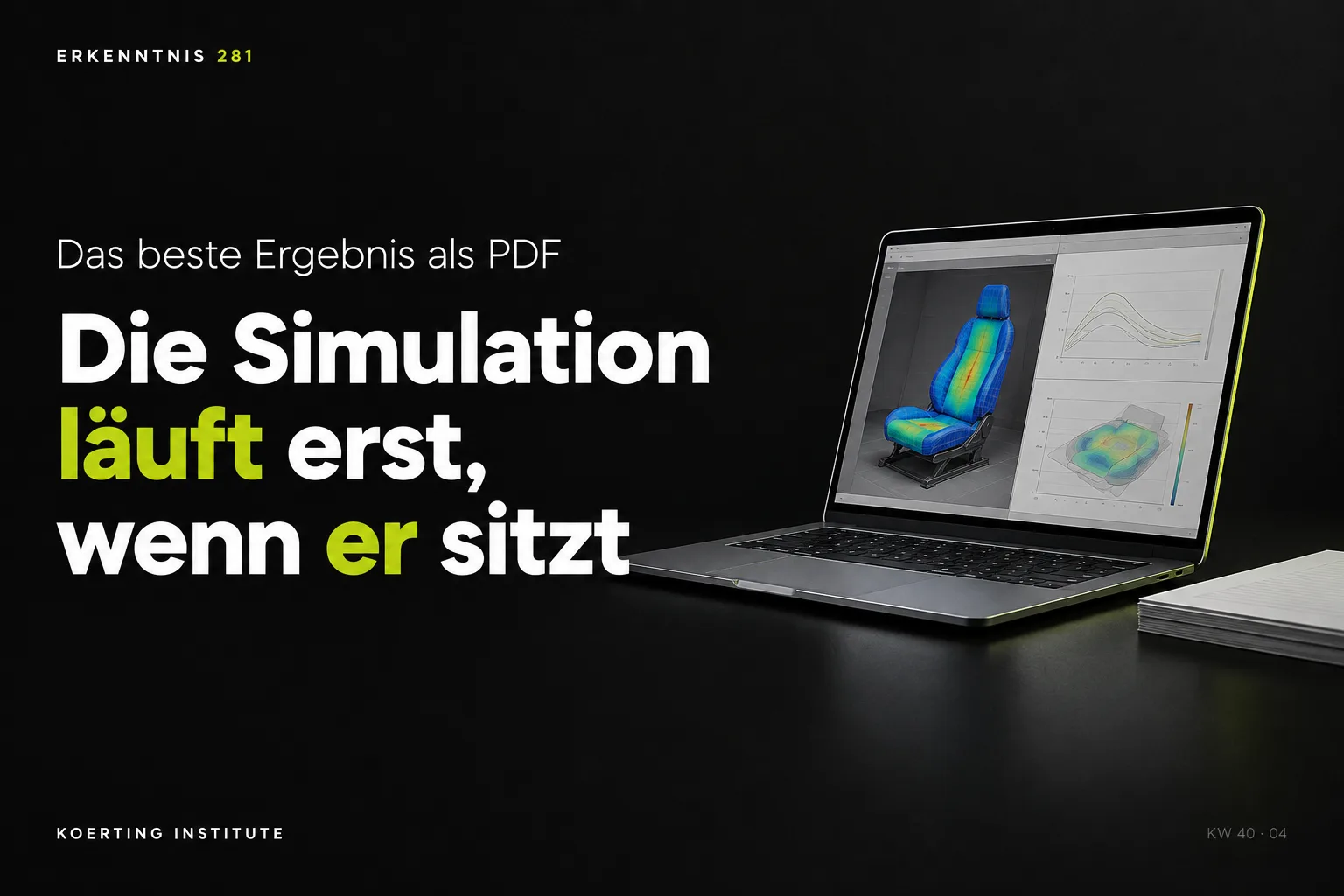 Erst im Gespräch läuft die Simulation