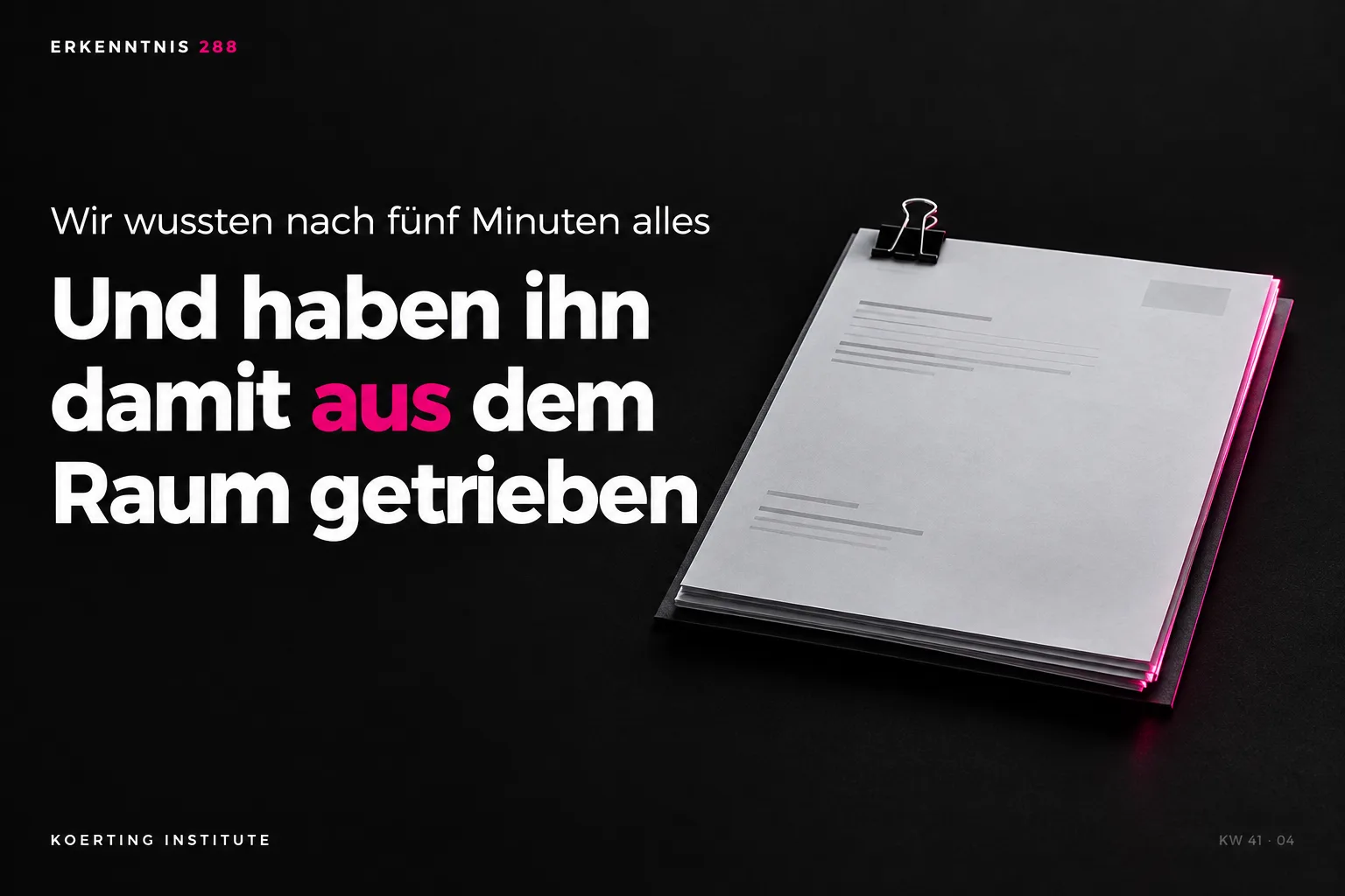 Der Kunde wollte eine neue Küche, wir zeigten ihm das ganze Haus