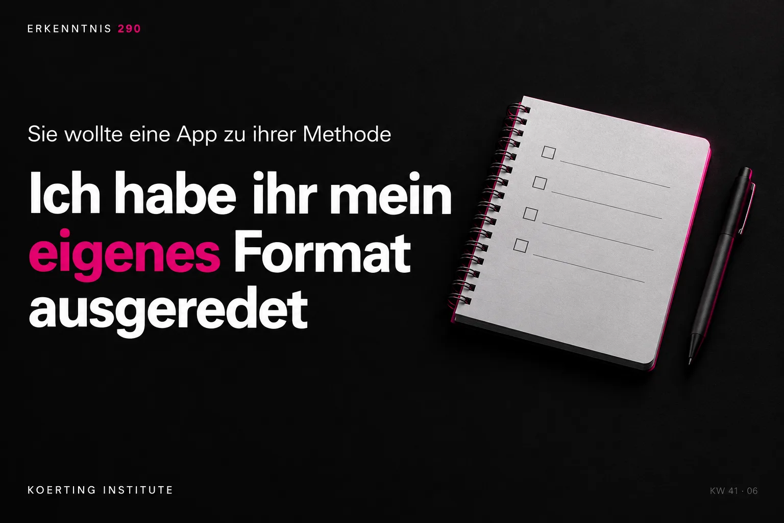 Nach drei Jahren KI-Café rate ich der Kundin, auf die Bühne zu gehen
