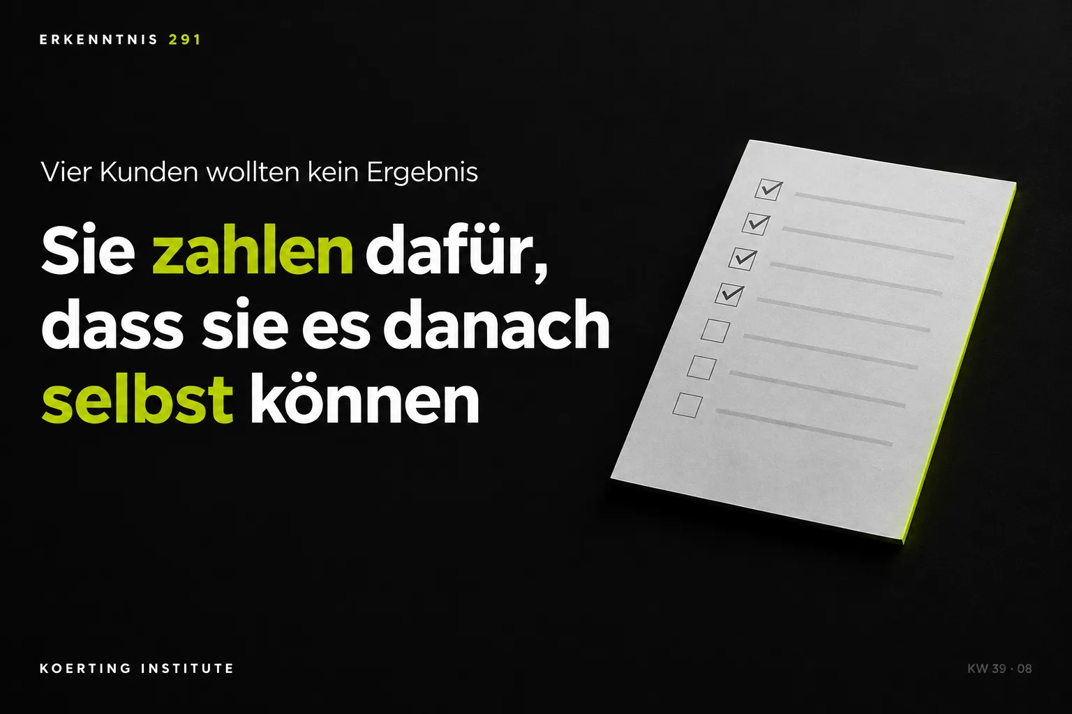 »Die machen es einmal vor, und wir machen es nach«