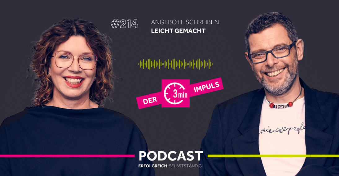 Folge 214: Angebote schreiben leicht gemacht (3min-Impuls)