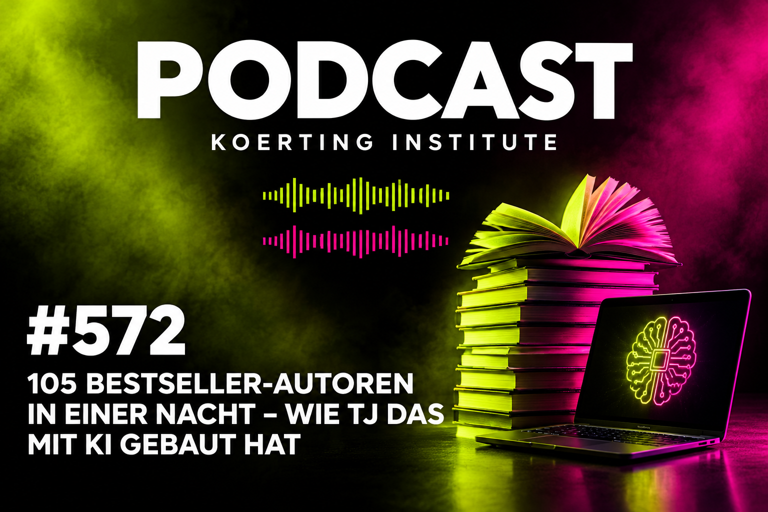 Folge 572: 105 Bestseller-Autoren in einer Nacht: Buchgenerator, KI-Cover, Amazon #1